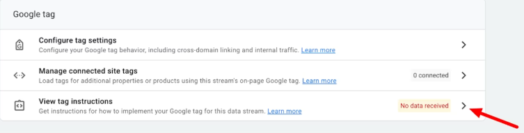 View tag instruction