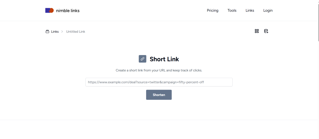 Nimble Links - short link generator for optimization
