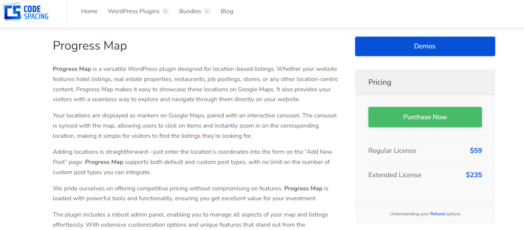 Progress Map WordPress Plugin