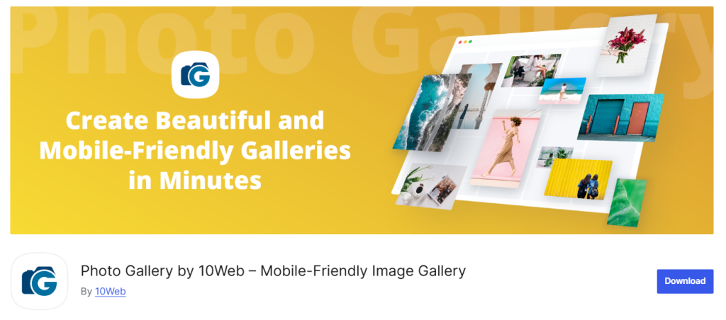 Photo Gallery by 10Web - top WordPress image gallery plugins