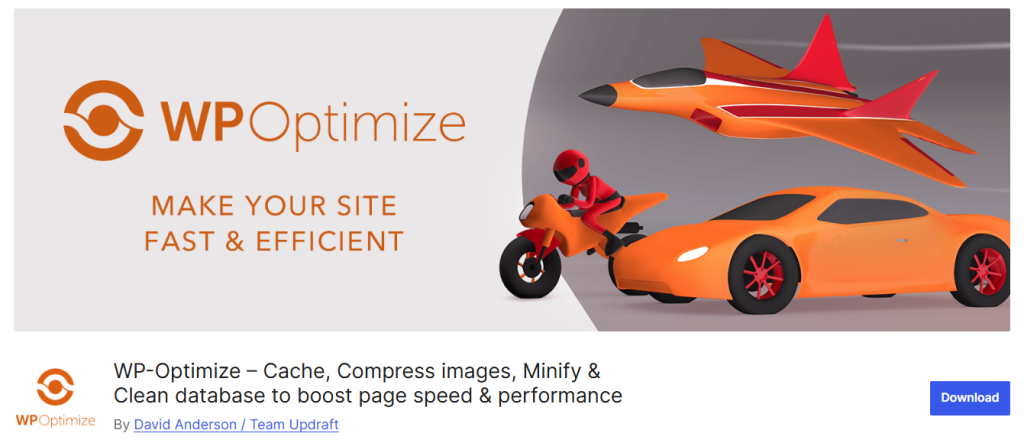 WP-Optimize - cache plugin for wprdpress