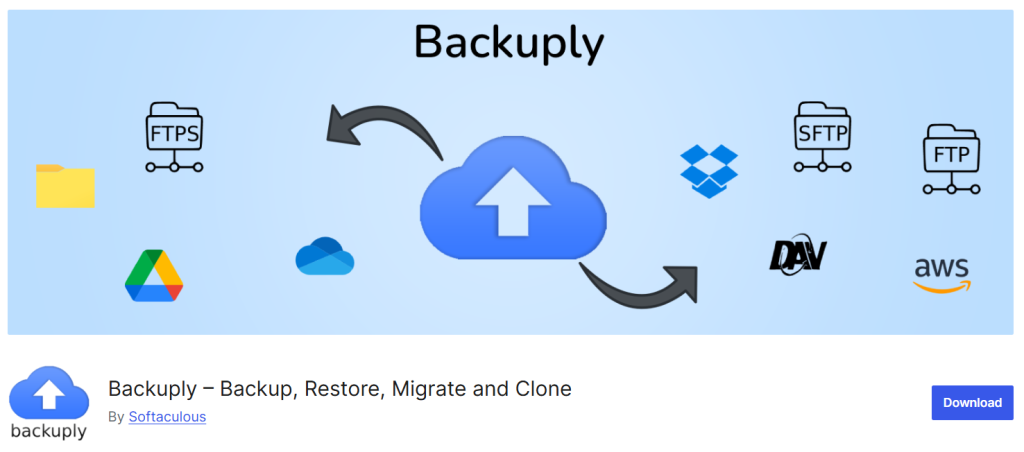 Backuply - Best Lightweight Backup Plugin