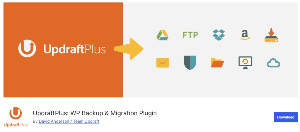 UpdraftPlus - Overall WordPress Backup Solution